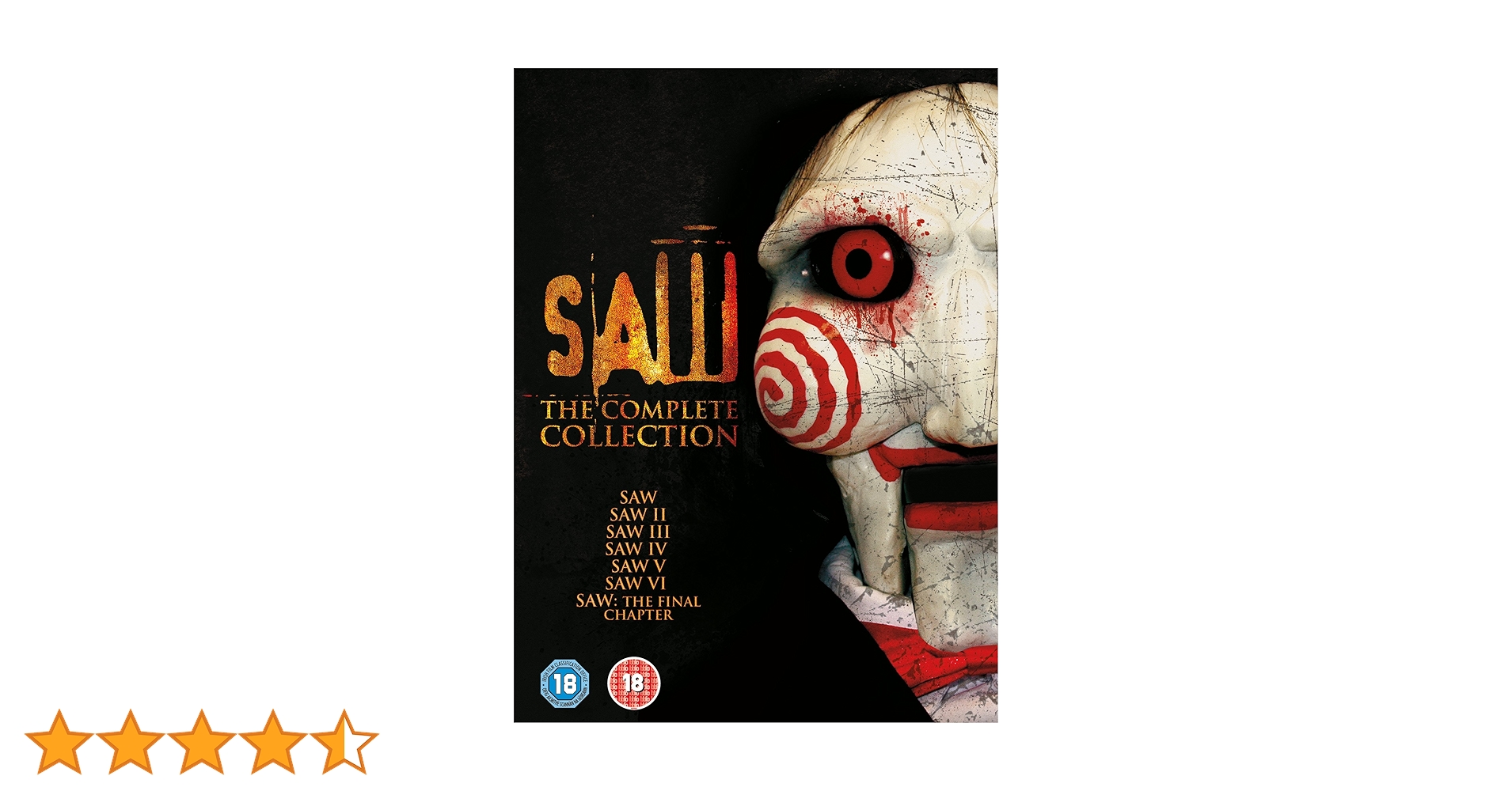 Amazon.co.jp: Saw 1-7: The Complete Collection [DVD] [2016